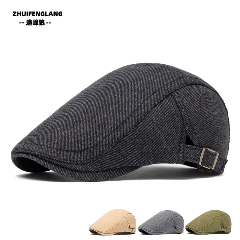 Men's Solid Color Forward Cap Sunscreen Hat — feature 121