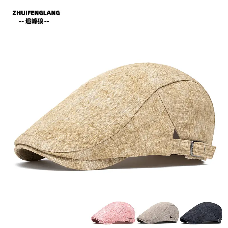 Men's Solid Color Forward Cap Sunscreen Hat — feature 127