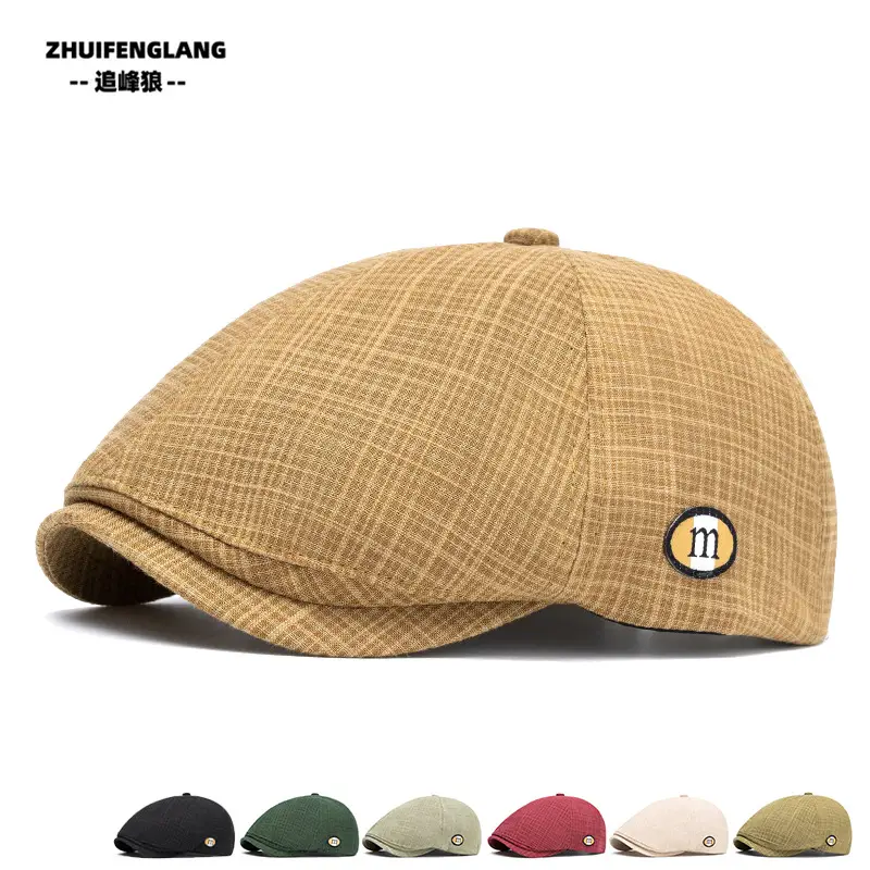 Men's Solid Color Forward Cap Sunscreen Hat — feature 129