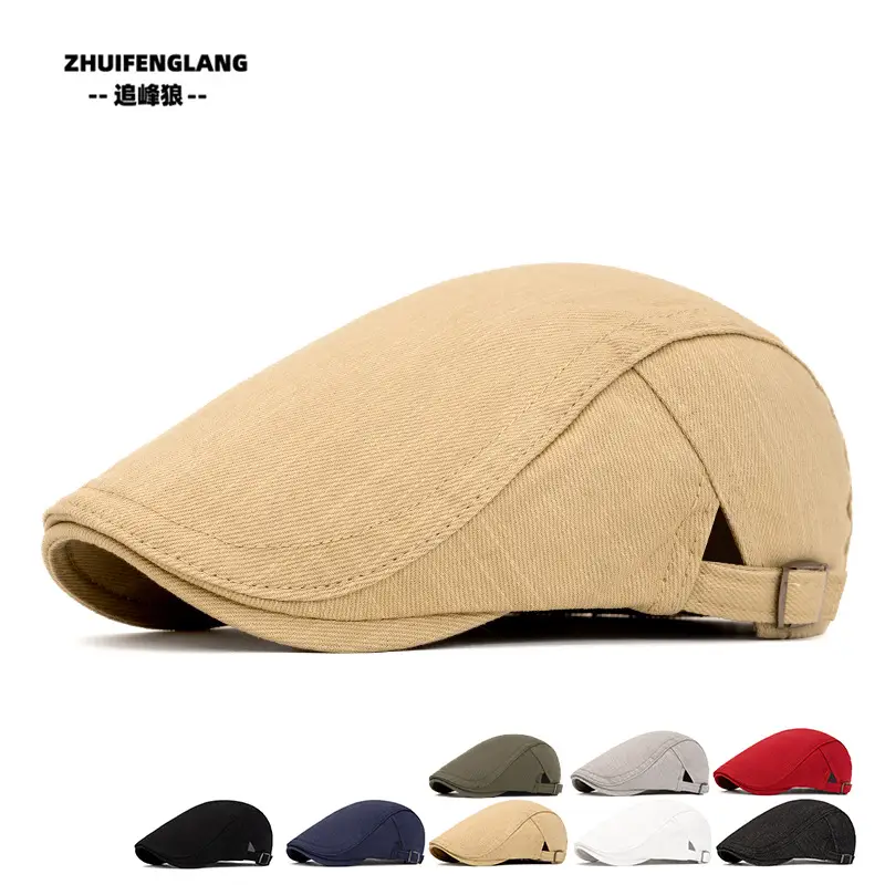 Men's Solid Color Forward Cap Sunscreen Hat — feature 133