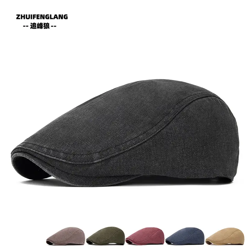 Men's Solid Color Forward Cap Sunscreen Hat — feature 137