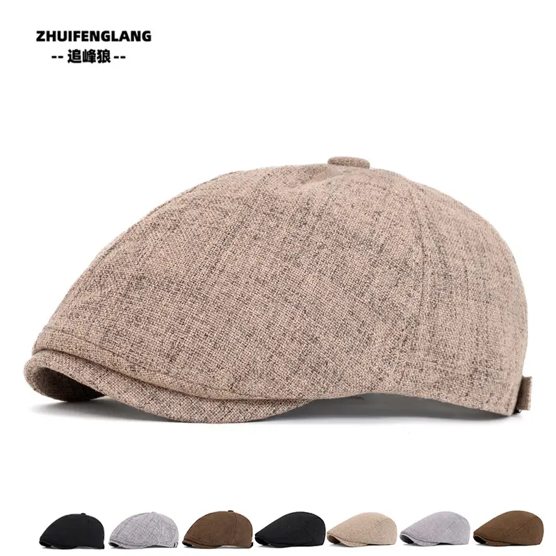 Men's Solid Color Forward Cap Sunscreen Hat — feature 145