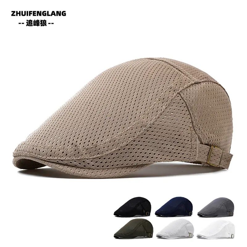 Men's Solid Color Forward Cap Sunscreen Hat — feature 15