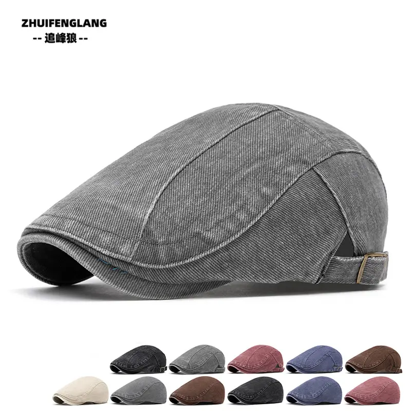 Men's Solid Color Forward Cap Sunscreen Hat — feature 171