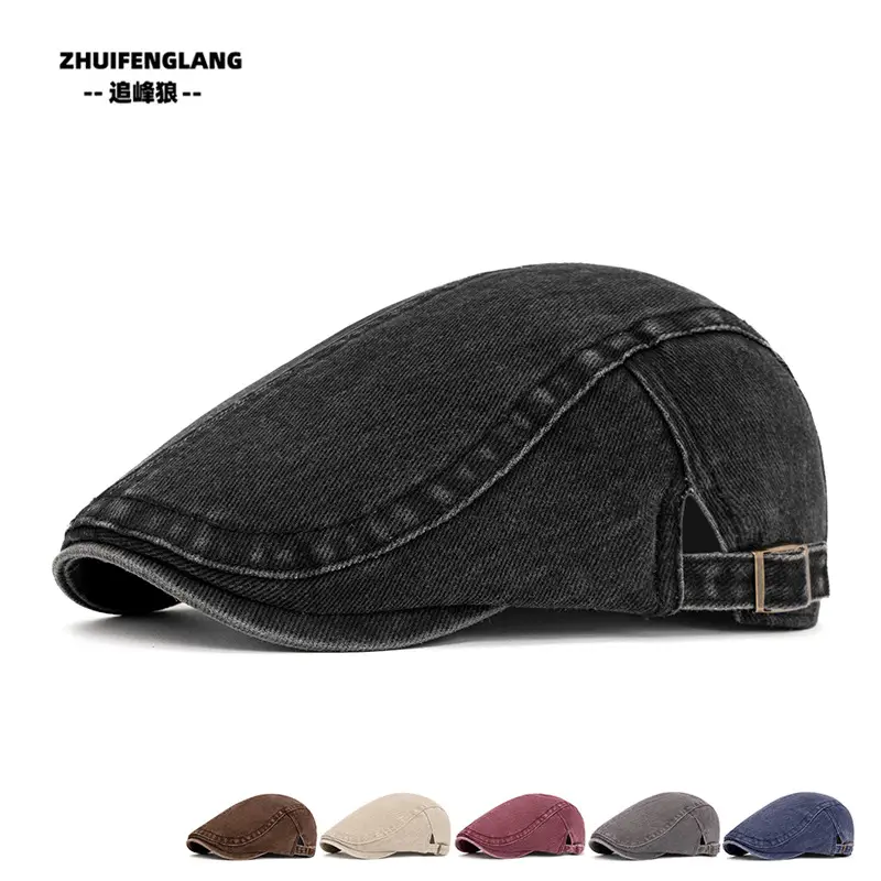 Men's Solid Color Forward Cap Sunscreen Hat — feature 177