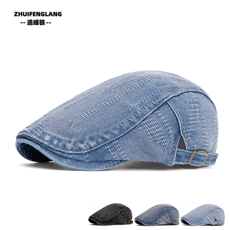 Men's Solid Color Forward Cap Sunscreen Hat — feature 197