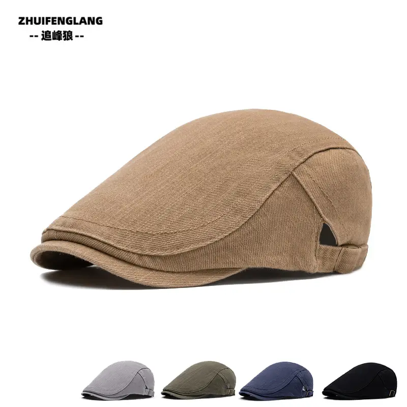 Men's Solid Color Forward Cap Sunscreen Hat — feature 227