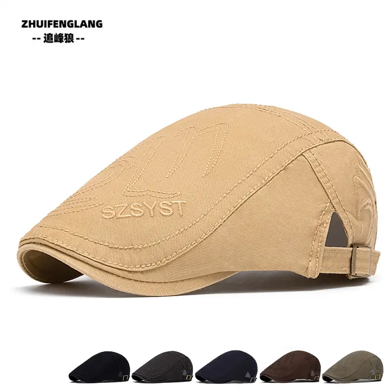 Men's Solid Color Forward Cap Sunscreen Hat — feature 235