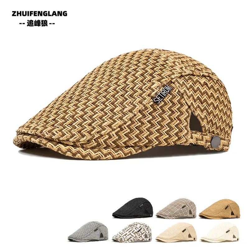 Men's Solid Color Forward Cap Sunscreen Hat — feature 239
