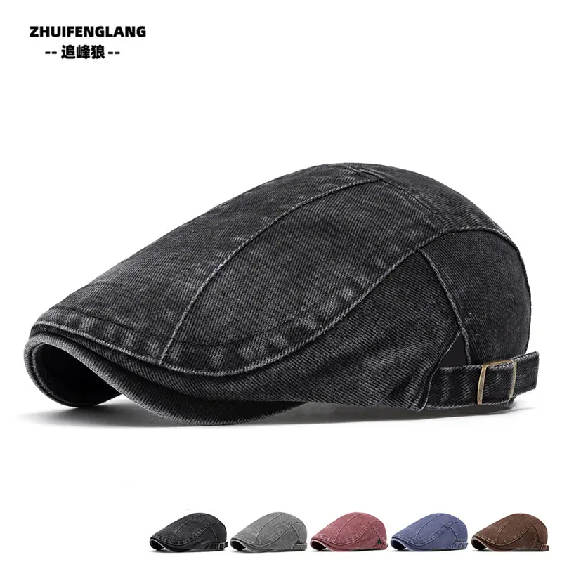 Men's Solid Color Forward Cap Sunscreen Hat — feature 25