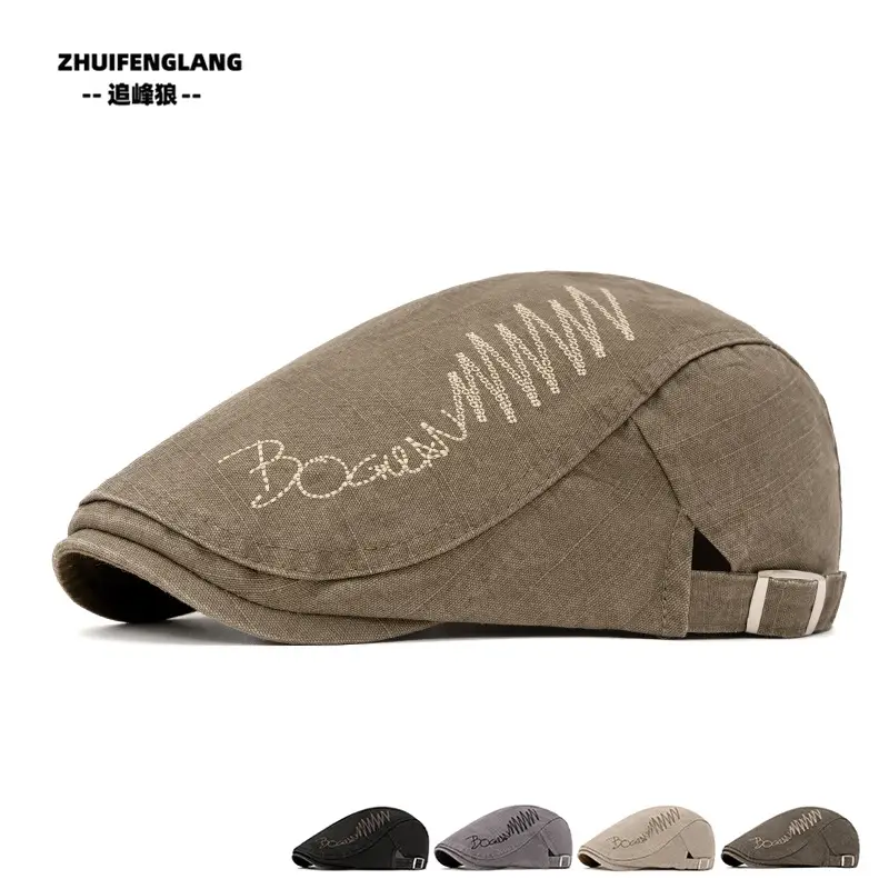 Men's Solid Color Forward Cap Sunscreen Hat — feature 263