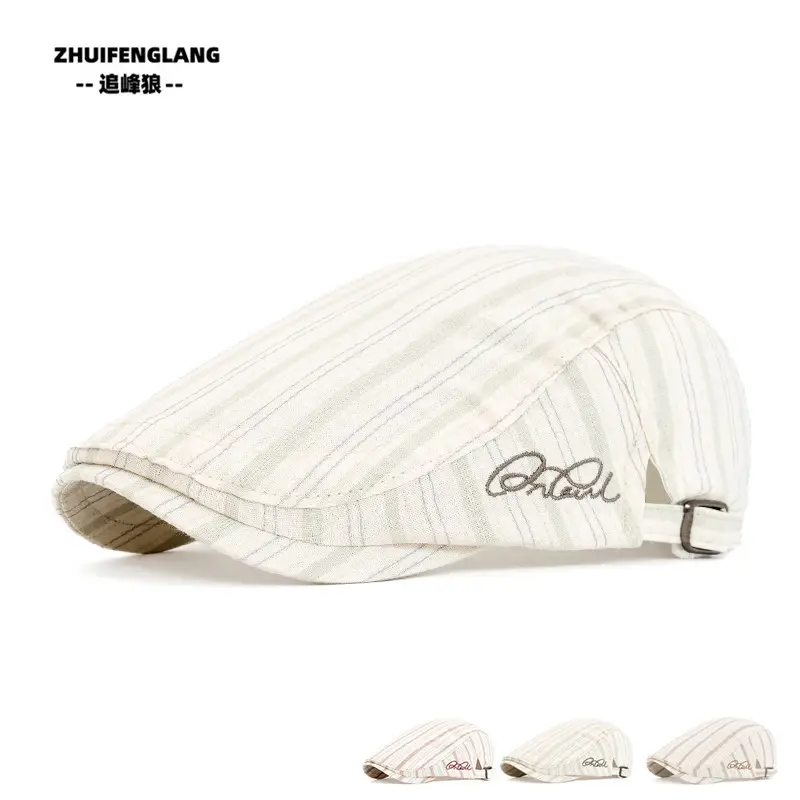 Men's Solid Color Forward Cap Sunscreen Hat — feature 279