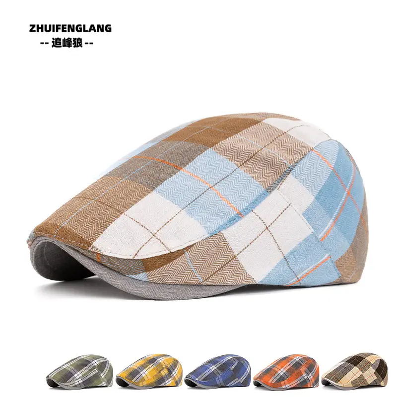 Men's Solid Color Forward Cap Sunscreen Hat — feature 281