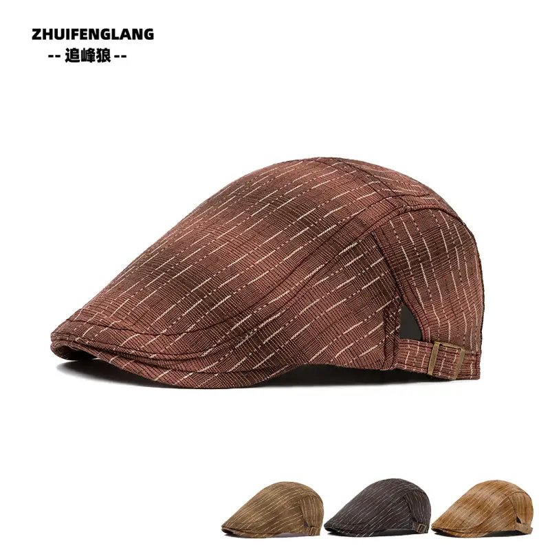 Men's Solid Color Forward Cap Sunscreen Hat — feature 321