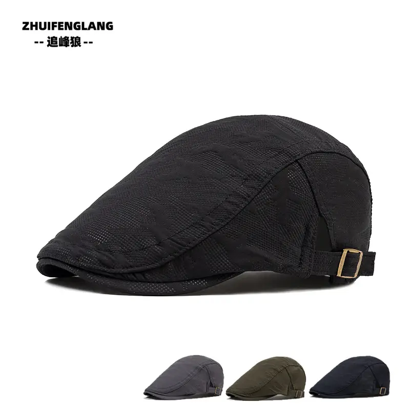 Men's Solid Color Forward Cap Sunscreen Hat — feature 325