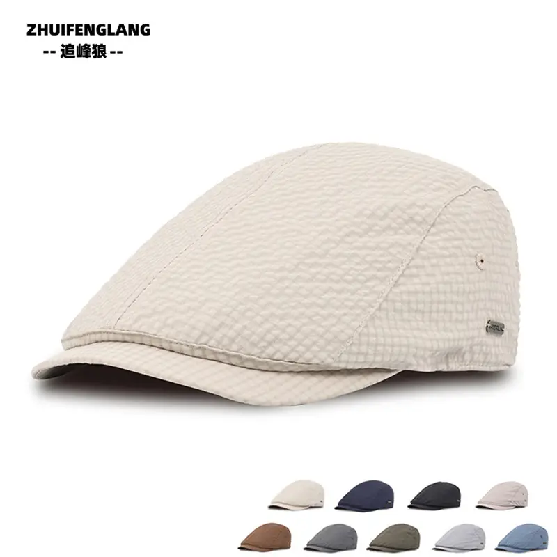 Men's Solid Color Forward Cap Sunscreen Hat — feature 339