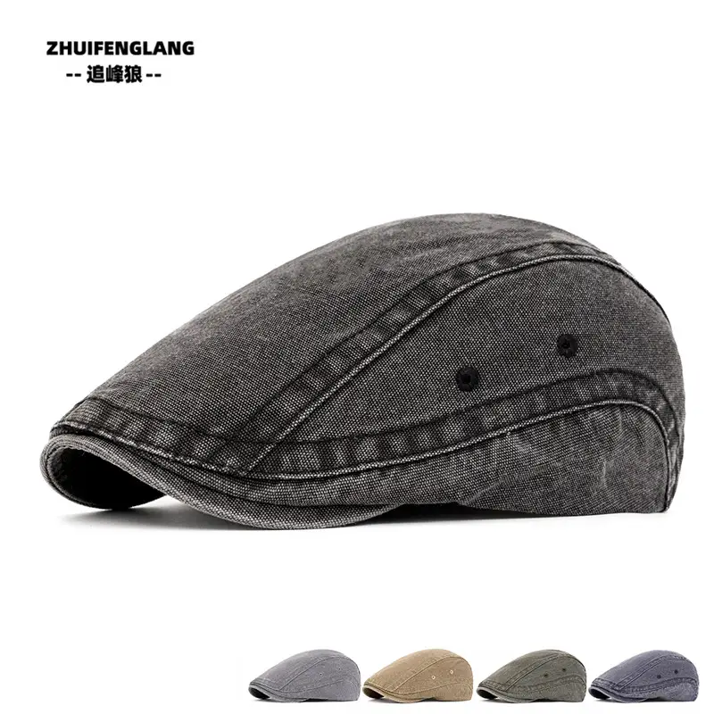 Men's Solid Color Forward Cap Sunscreen Hat — feature 341