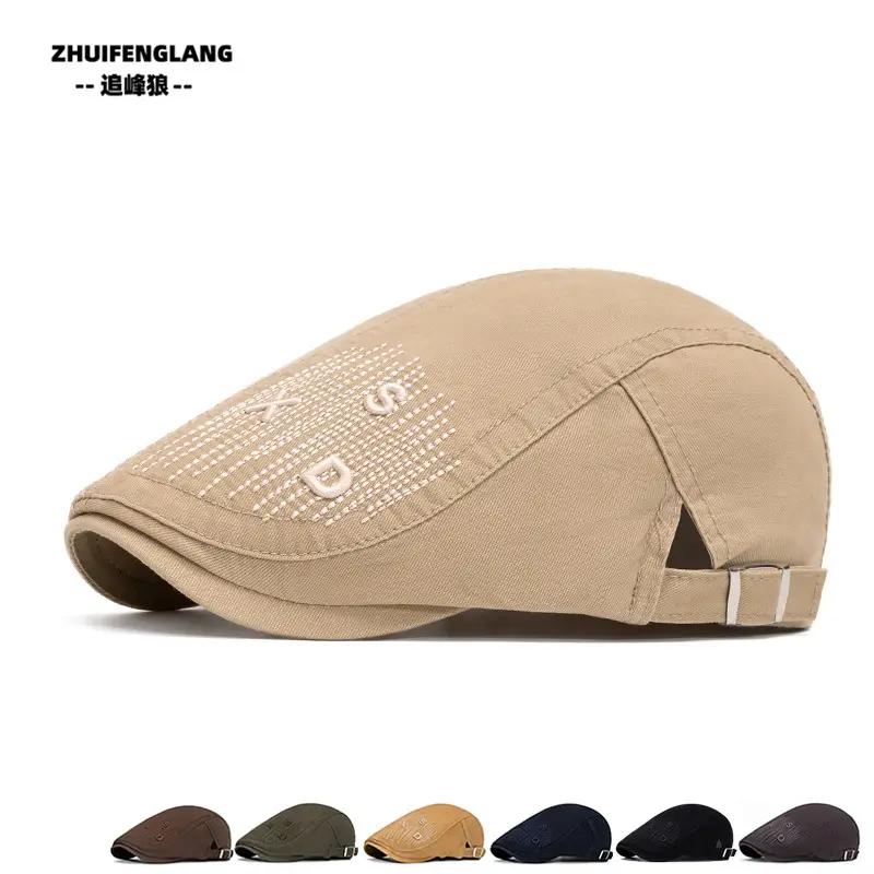 Men's Solid Color Forward Cap Sunscreen Hat — feature 343