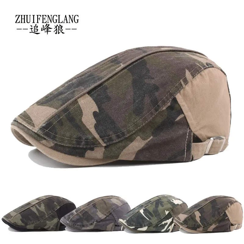 Men's Solid Color Forward Cap Sunscreen Hat — feature 361