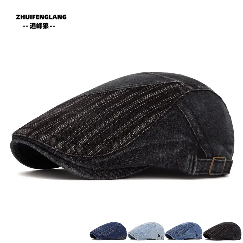 Men's Solid Color Forward Cap Sunscreen Hat — feature 39