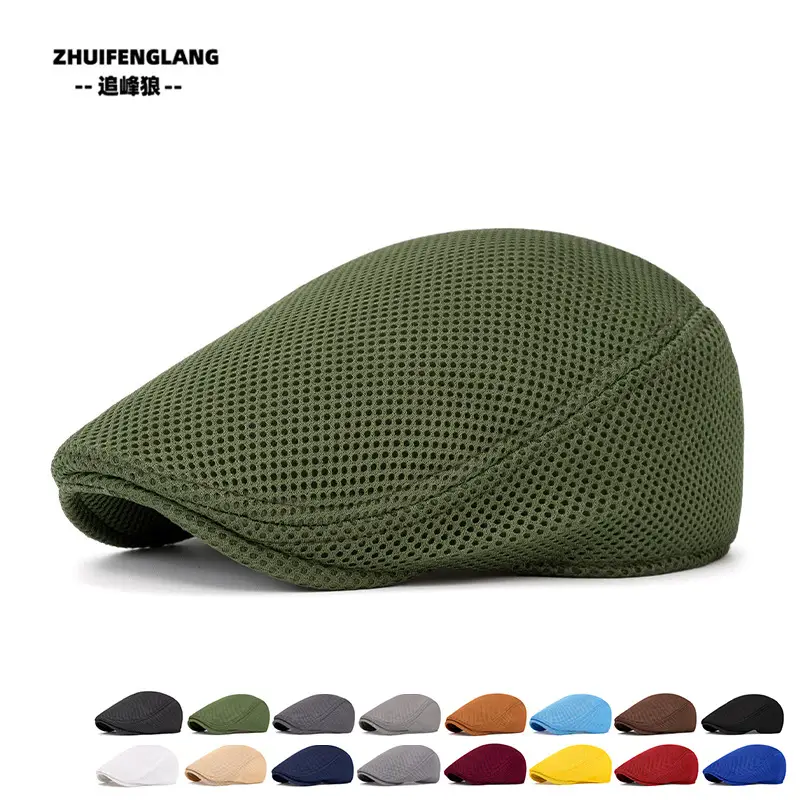 Men's Solid Color Forward Cap Sunscreen Hat — feature 5