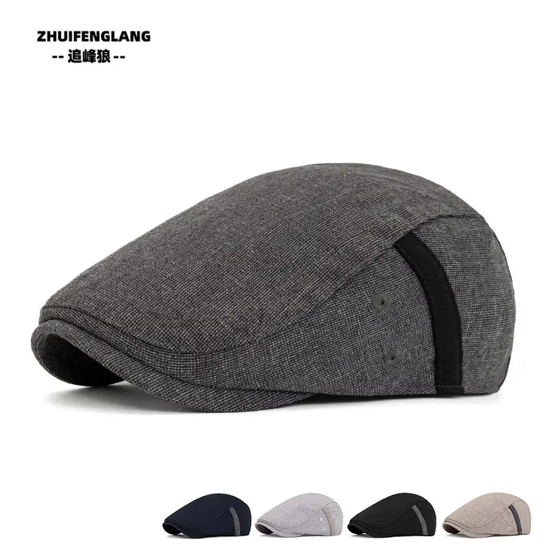 Men's Solid Color Forward Cap Sunscreen Hat — feature 51