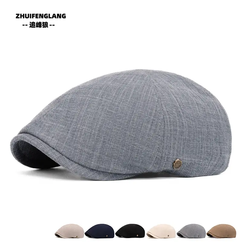 Men's Solid Color Forward Cap Sunscreen Hat — feature 55