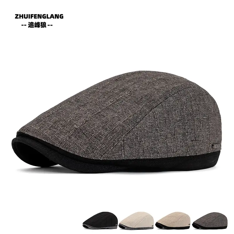 Men's Solid Color Forward Cap Sunscreen Hat — feature 61