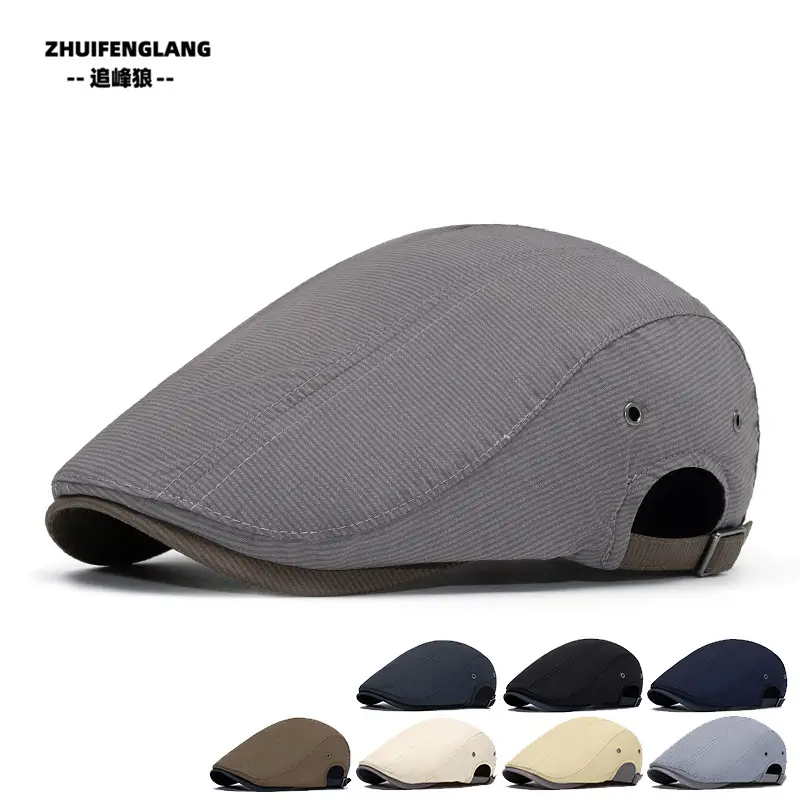 Men's Solid Color Forward Cap Sunscreen Hat — feature 65