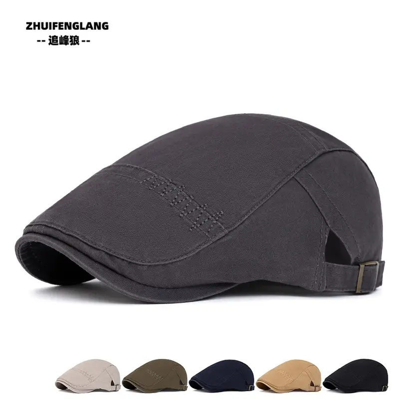 Men's Solid Color Forward Cap Sunscreen Hat — feature 67