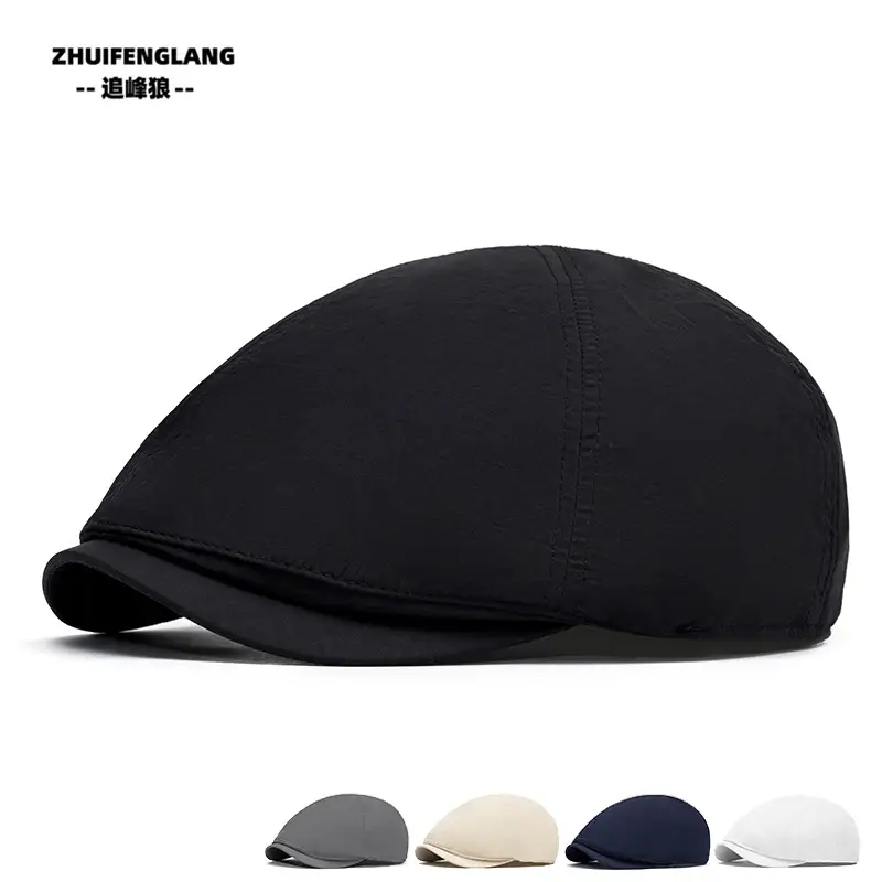 Men's Solid Color Forward Cap Sunscreen Hat — feature 75