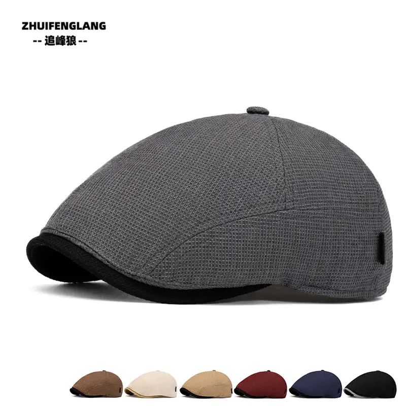 Men's Solid Color Forward Cap Sunscreen Hat — feature 79