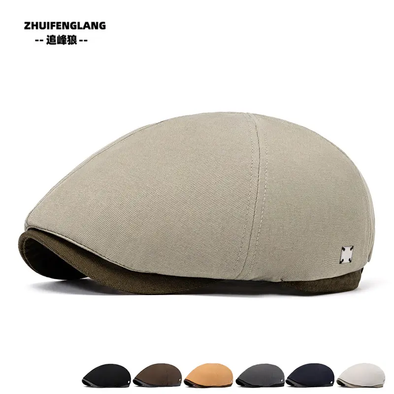 Men's Solid Color Forward Cap Sunscreen Hat — feature 81