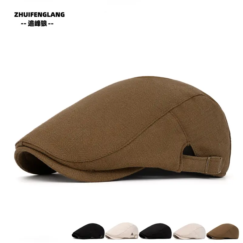 Men's Solid Color Forward Cap Sunscreen Hat — feature 91