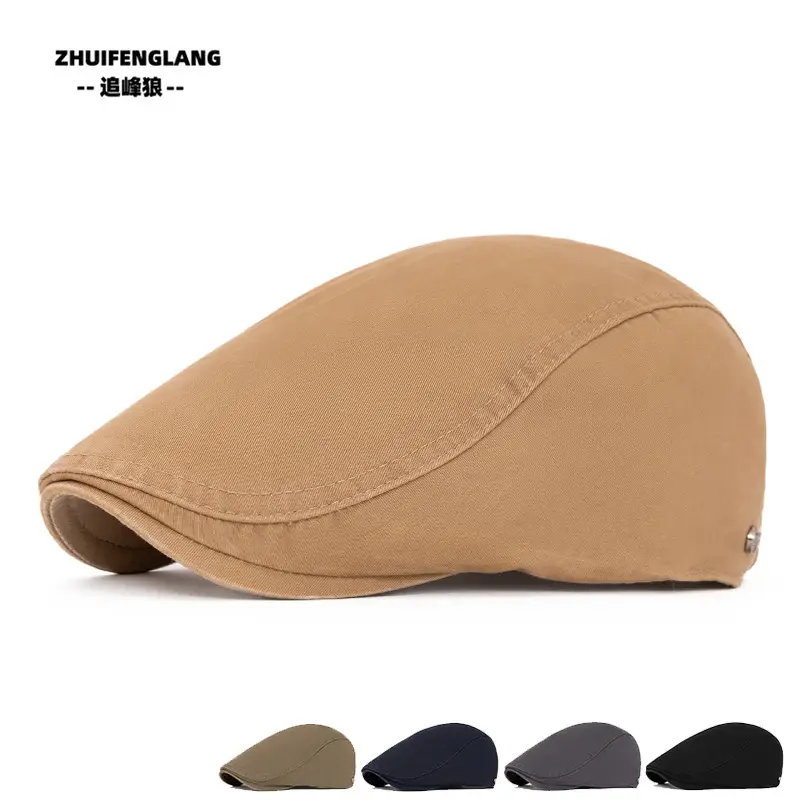 Men's Solid Color Forward Cap Sunscreen Hat — feature 97