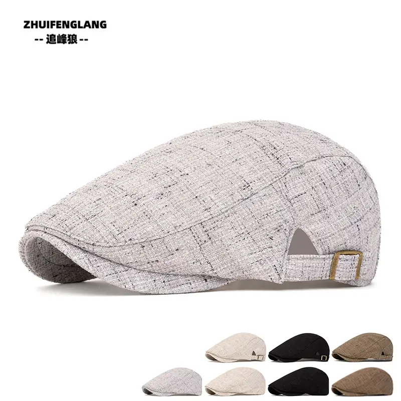 Men's Solid Color Forward Cap Sunscreen Hat — feature 99