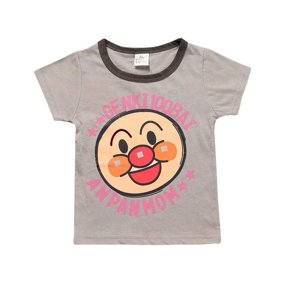 Kids Cartoon T-Shirt Blue Short Sleeve Boys Girls - Image 2