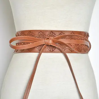 Black Lace Wide Girdle Belt for Women — feature 8