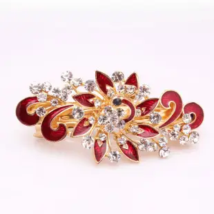 Korean Style Crystal Flower Hair Comb for Women — feature 12