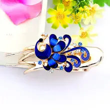 Korean Style Crystal Flower Hair Comb for Women — feature 39
