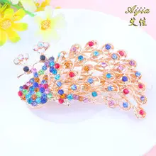 Korean Style Crystal Flower Hair Comb for Women — feature 45