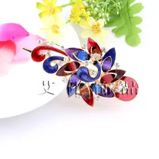 Korean Style Crystal Flower Hair Comb for Women — feature 9