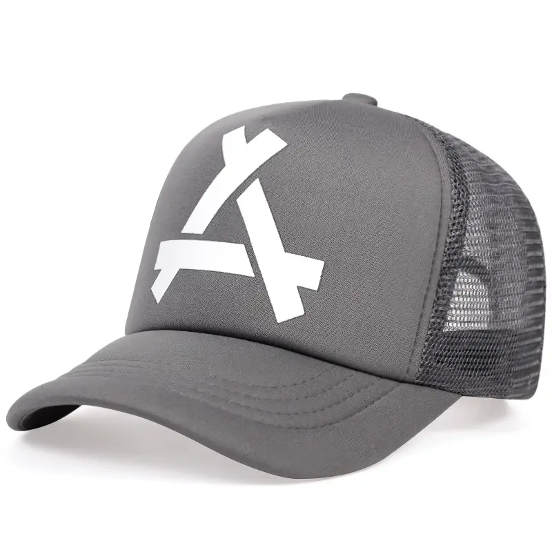 American Street Fashion Letter A Mesh Cap for Men Women Summer Sunscreen - Image 3