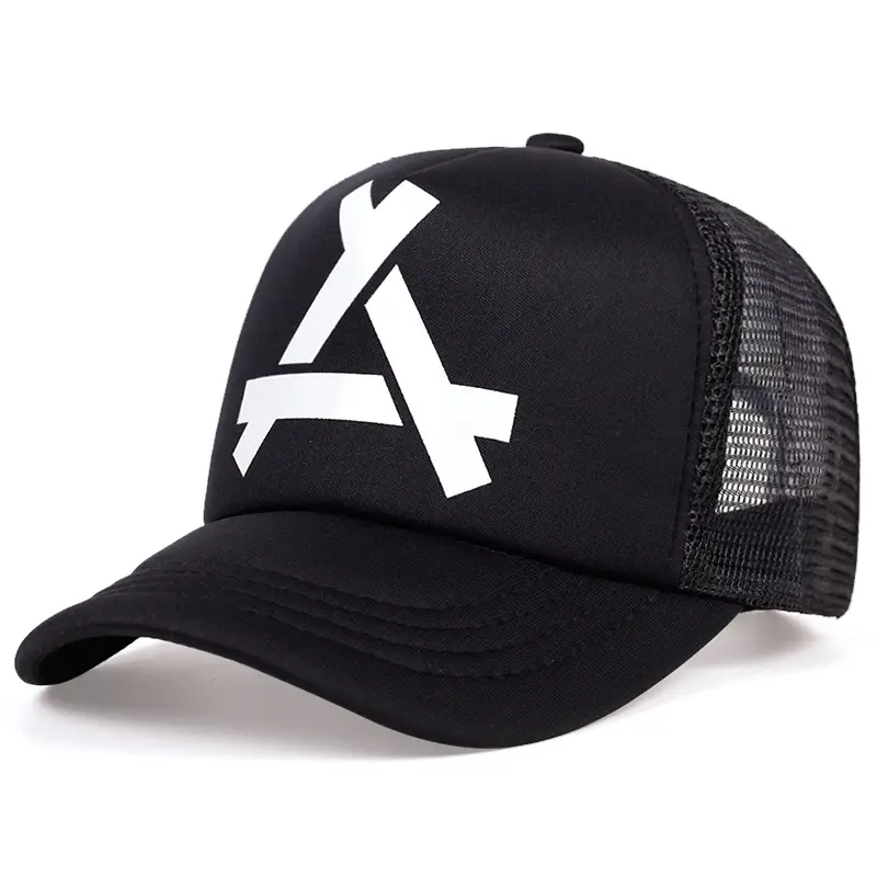 American Street Fashion Letter A Mesh Cap for Men Women Summer Sunscreen - Image 6