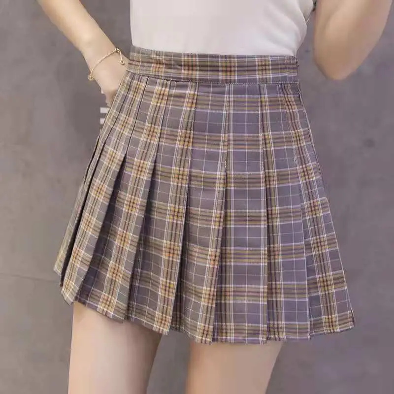 Women's White Pleated Skirt Student Style High Waist - Image 5