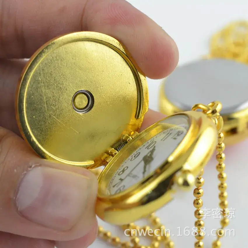 Gold Time Gyro Pocket Watch with Chain Strap - Image 5