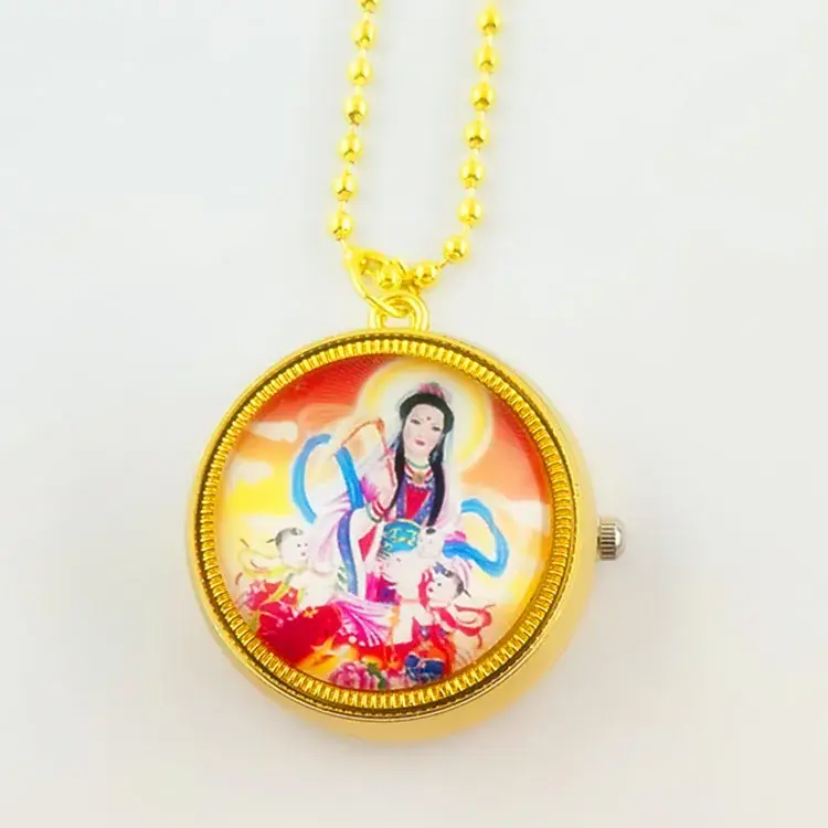 Gold Time Gyro Pocket Watch with Chain Strap - Image 2