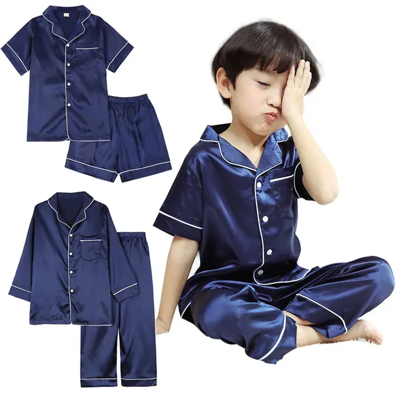 Girls Pajama Set White Silk Spring Autumn Lightweight - Image 13