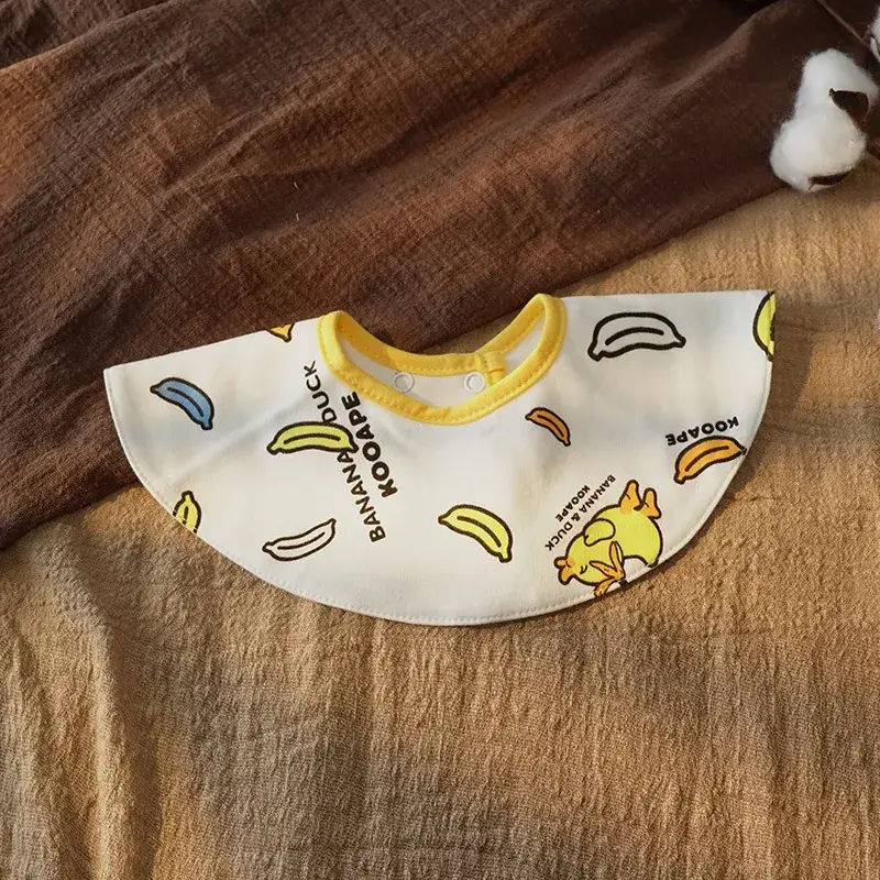 Cotton Floral Baby Bib with 360 Rotation - Image 17