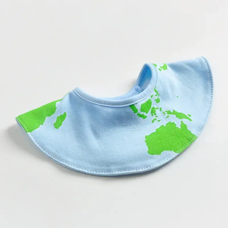 Cotton Floral Baby Bib with 360 Rotation - Image 19